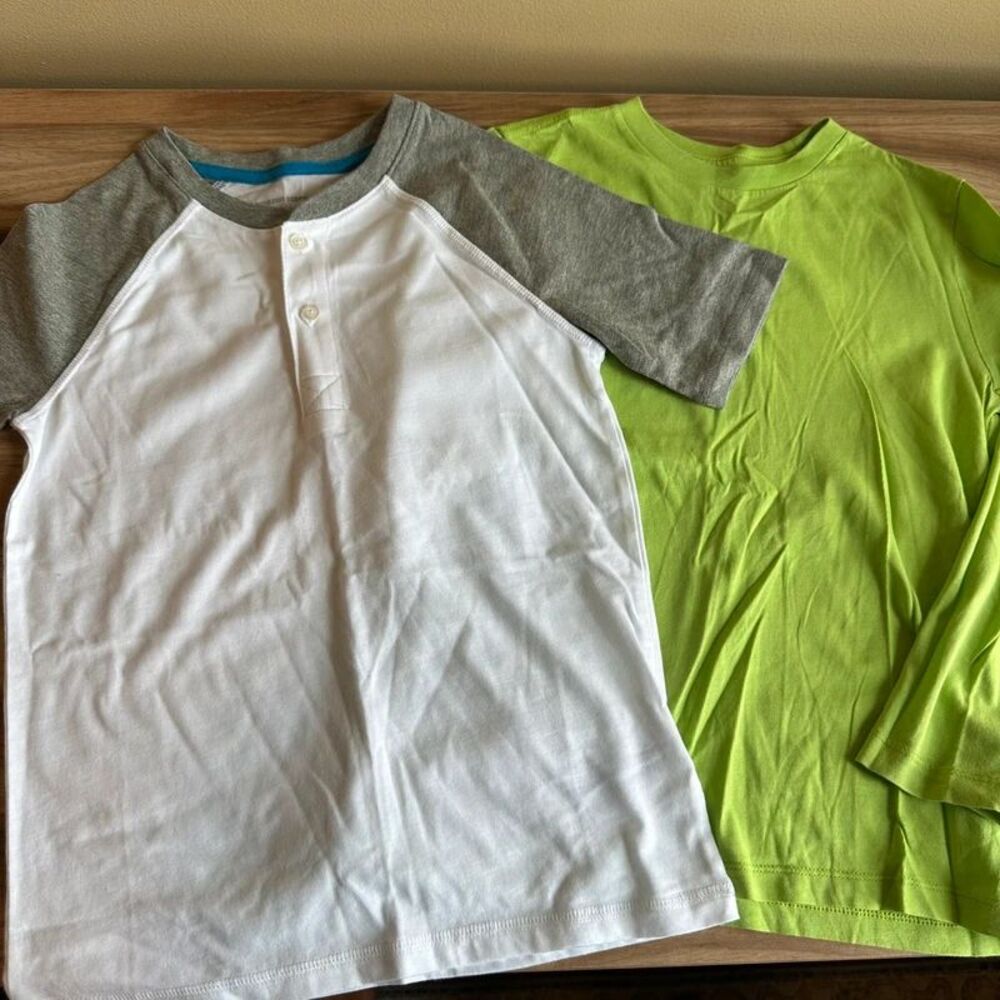 Boys Shirts Lot Size 6-7 S Amazon Essentials Spotted Zebra Cotton Henley Tee